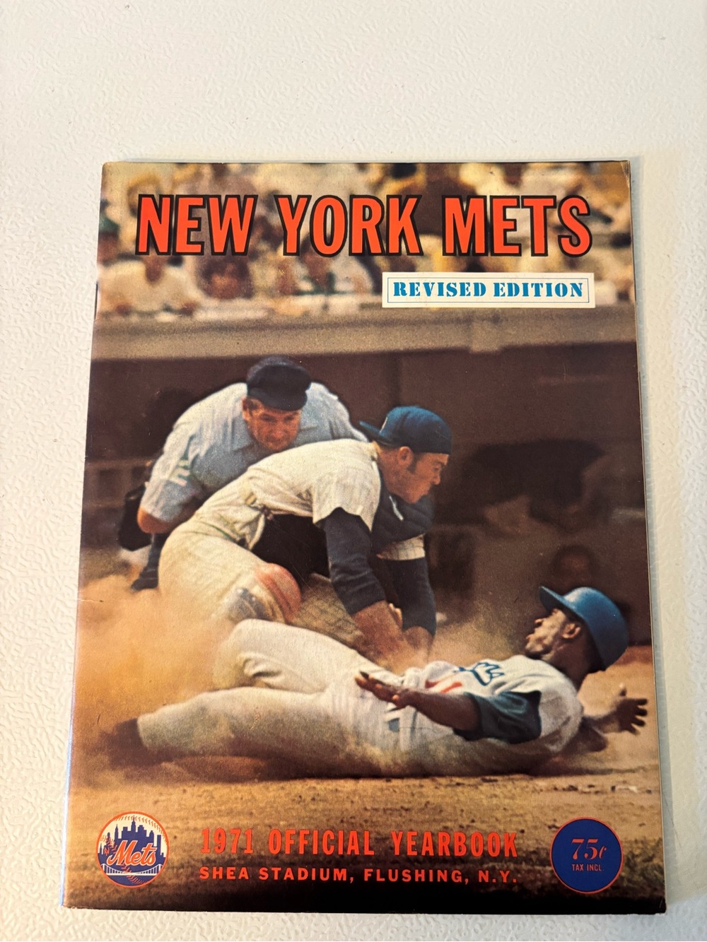 New York Mets 1971 Official Yearbook - Revised Edition (Blue/Orange)